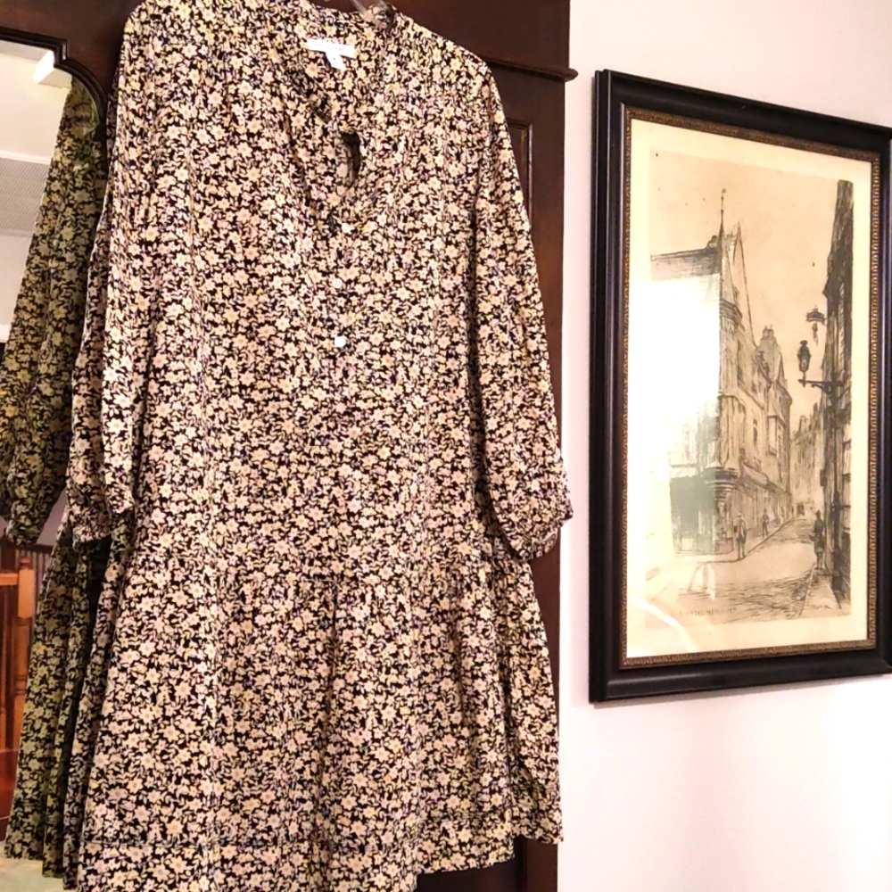 ¾ sleeve Free Assembly floral dress